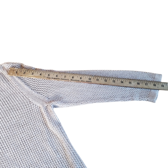 Talbots Beige Knit Sweater. Cotton Mesh Like Tunic. SM. A006 - Picture 5 of 8